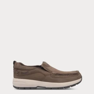 Men Slip On-BROWN